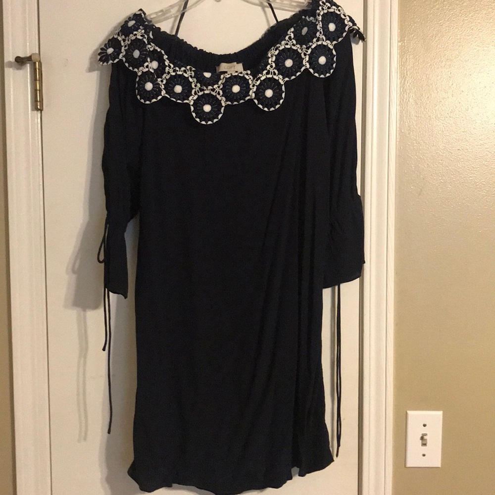 Navy loft dress